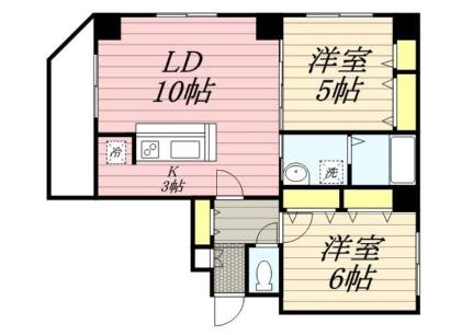 サンコート円山ガーデンヒルズ 301｜北海道札幌市中央区南六条西２６丁目(賃貸マンション2LDK・3階・56.47㎡)の写真 その2