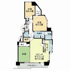 ラピスガーデン中央図書館前 0703｜北海道札幌市中央区南二十一条西１３丁目(賃貸マンション3LDK・7階・81.45㎡)の写真 その2