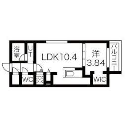 仮）ＧＲＡＮー南6西23ＭＳ　Ｂ棟 4階1LDKの間取り