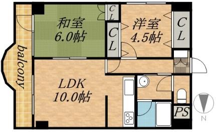 アークヒルズ中島公園 202｜北海道札幌市中央区南十二条西１丁目(賃貸マンション2LDK・2階・54.61㎡)の写真 その2