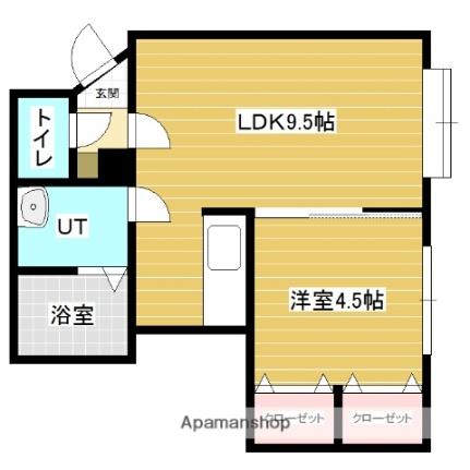 Ｍ’ｓ岩見沢 ｜北海道岩見沢市一条西９丁目(賃貸アパート1LDK・2階・33.16㎡)の写真 その2