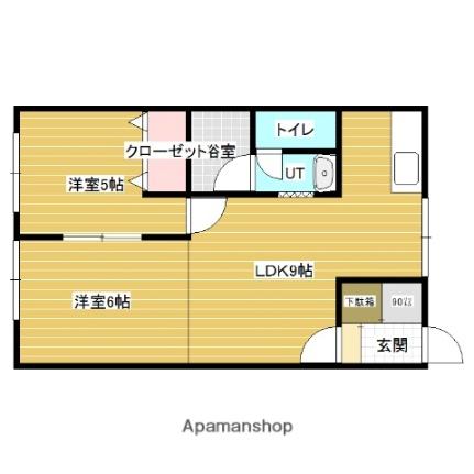 エーコーモア岩見沢Ｂ ｜北海道岩見沢市南町九条５丁目(賃貸アパート2LDK・1階・42.12㎡)の写真 その2