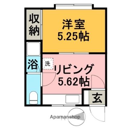 ＲＩＣＨ ｜北海道滝川市幸町３丁目(賃貸アパート1DK・2階・24.17㎡)の写真 その2