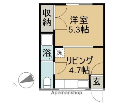 ＦＩＴ ｜北海道滝川市黄金町東１丁目(賃貸アパート1DK・1階・22.35㎡)の写真 その2