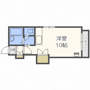 サンクレスト円山 406｜北海道札幌市中央区南六条西１８丁目(賃貸マンション1R・4階・24.75㎡)の写真 その2