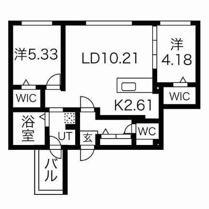 シティレジデンス南9条 403｜北海道札幌市中央区南九条西１５丁目(賃貸マンション2LDK・4階・54.22㎡)の写真 その2