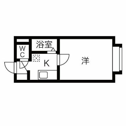 ロフトマンション本郷 206｜北海道札幌市白石区本郷通１３丁目北(賃貸アパート1R・2階・22.02㎡)の写真 その2