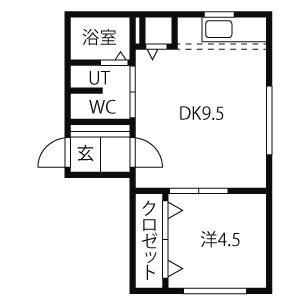 タカラノースデュオ 207｜北海道札幌市北区北二十六条西３丁目(賃貸マンション1DK・2階・30.00㎡)の写真 その2