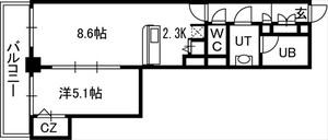 ＰＲＩＭＥ　ＵＲＢＡＮ札幌　ＲＩＶＥＲ　ＦＲＯＮＴ 01709｜北海道札幌市中央区南九条西１丁目(賃貸マンション1LDK・17階・39.39㎡)の写真 その2