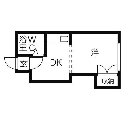 ノースヴィレッヂ 302｜北海道札幌市中央区南八条西１０丁目(賃貸マンション1DK・3階・25.00㎡)の写真 その2