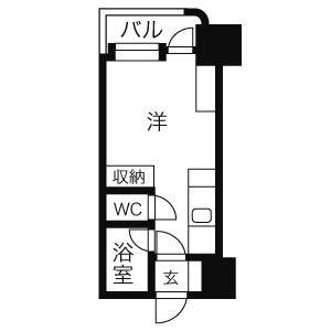 アン・セリジェ弐番館 1017｜北海道札幌市中央区南八条西６丁目(賃貸マンション1K・10階・18.45㎡)の写真 その2