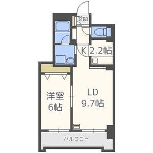 Ｓｑｕａｒｅ　Ｍｓ614II（スクエアマンション614II） 703｜北海道札幌市中央区南六条西１４丁目(賃貸マンション1LDK・7階・41.02㎡)の写真 その2