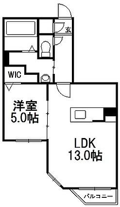 アールズ・コート 303 ｜ 北海道札幌市中央区南二十二条西６丁目（賃貸マンション1LDK・3階・42.41㎡） その2