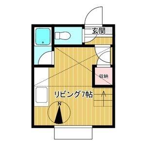 ハーモニー南7条 205｜北海道札幌市中央区南七条西１３丁目(賃貸アパート1R・2階・21.87㎡)の写真 その2