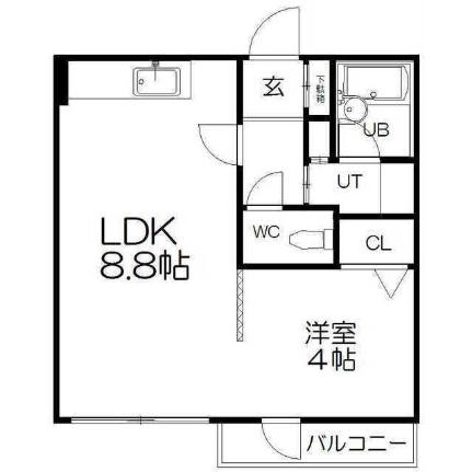 ソレイユハイム山鼻 407｜北海道札幌市中央区南十四条西１３丁目(賃貸マンション1LDK・4階・20.81㎡)の写真 その2