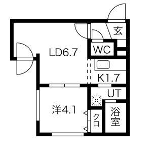 メイプルメゾン 303｜北海道札幌市中央区北二条西２１丁目(賃貸マンション1DK・3階・28.79㎡)の写真 その2