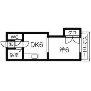 ローレル南6条 307｜北海道札幌市中央区南六条西１３丁目(賃貸マンション1DK・3階・27.22㎡)の写真 その2