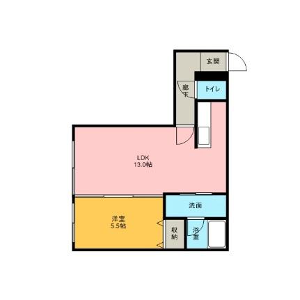 ラ・シュエット宮の森 302 ｜ 北海道札幌市中央区宮の森三条５丁目（賃貸マンション1LDK・3階・37.17㎡） その2