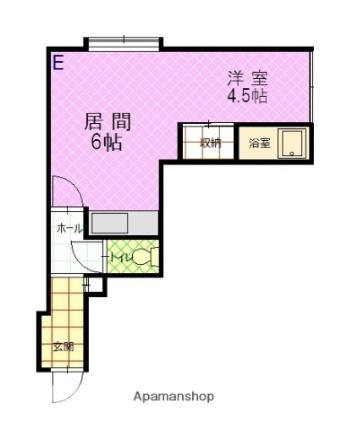 マジョリカＢ 206｜北海道旭川市豊岡十四条４丁目(賃貸アパート1DK・2階・25.60㎡)の写真 その2