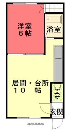 永山せせらぎハウス B｜北海道旭川市永山六条６丁目(賃貸アパート1LDK・1階・30.56㎡)の写真 その2