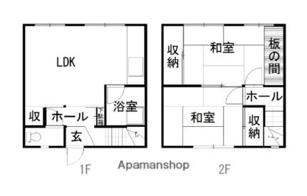 シャトレ忠和 ｜北海道旭川市忠和六条６丁目(賃貸アパート2DK・1階・53.46㎡)の写真 その2