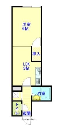 リーフ豊岡 ｜北海道旭川市豊岡十四条５丁目(賃貸アパート1DK・1階・25.51㎡)の写真 その2