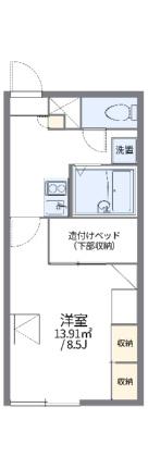 レオパレスプラータI 102｜北海道滝川市花月町１丁目(賃貸アパート1K・1階・23.18㎡)の写真 その2