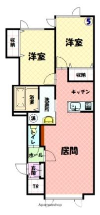 オデッセイ ｜北海道旭川市曙北二条７丁目(賃貸アパート2LDK・2階・61.95㎡)の写真 その2