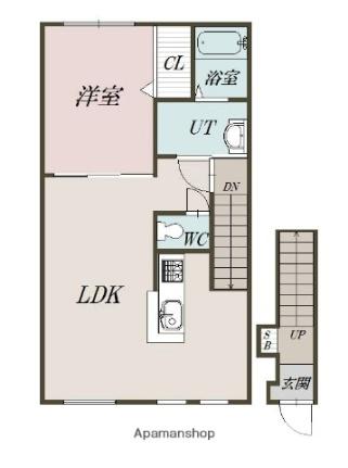 Ｓｏｒｕｔｉｇａ ｜北海道旭川市大町二条３丁目(賃貸アパート1LDK・2階・45.47㎡)の写真 その2