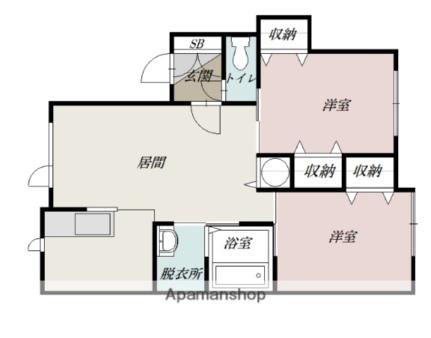 ＨＩＬＬＳ　ＡＶＥＮＵＥ（ヒルズアヴェニュー） ｜北海道旭川市南三条通２１丁目(賃貸アパート2LDK・2階・55.80㎡)の写真 その2