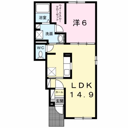 プランドール・Ｊ 102｜北海道旭川市南二条通２６丁目(賃貸アパート1LDK・1階・48.27㎡)の写真 その2