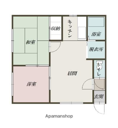 ホワイトハウス411 201｜北海道旭川市永山四条１１丁目(賃貸アパート2DK・2階・39.96㎡)の写真 その2