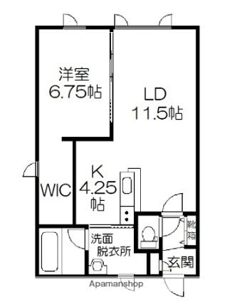 ＬＡＭＩＡＬ　ＹＡＹＯＩＤＯＲＩ ｜北海道帯広市西十一条南２８丁目(賃貸マンション1LDK・1階・51.80㎡)の写真 その2