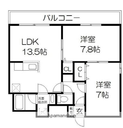 ＦＩＶＥ　ＳＴＡＲ ｜北海道帯広市西五条南２丁目(賃貸マンション2LDK・5階・67.50㎡)の写真 その2