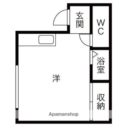 マルシンハイツ北野 106｜北海道札幌市清田区北野二条１丁目(賃貸アパート1R・1階・21.46㎡)の写真 その2