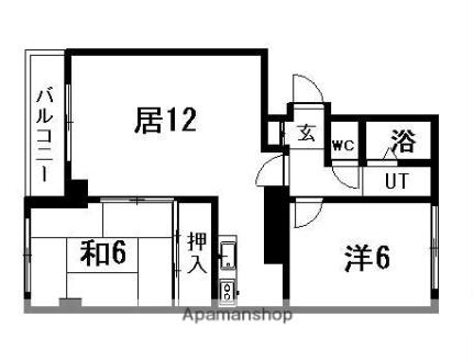 サンライズマンション　III 507｜北海道札幌市豊平区西岡四条２丁目(賃貸アパート2LDK・1階・50.32㎡)の写真 その2
