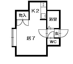 フロスティ清田Ａ 00201 ｜ 北海道札幌市清田区清田二条２丁目（賃貸アパート1K・2階・17.00㎡） その2