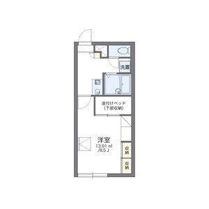 レオパレスベンデュール 107｜北海道江別市大麻泉町(賃貸アパート1K・1階・23.18㎡)の写真 その2