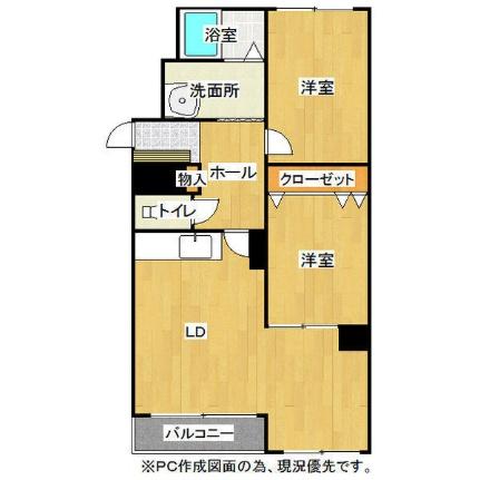 第2生駒ハイデンス 301｜北海道札幌市白石区東札幌五条５丁目(賃貸マンション2LDK・3階・51.00㎡)の写真 その2