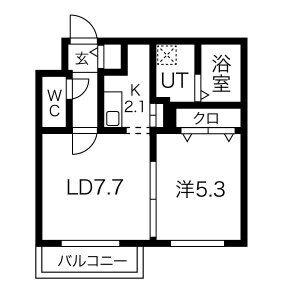 Ｒｏｓｅ　Ｗｏｏｄ　ＮＡＫＡＮＯＳＨＩＭＡ 203｜北海道札幌市豊平区中の島二条５丁目(賃貸マンション1LDK・2階・35.27㎡)の写真 その2