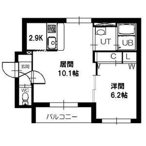 グランディオスI 102｜北海道札幌市白石区菊水元町六条１丁目(賃貸マンション1LDK・1階・42.16㎡)の写真 その2