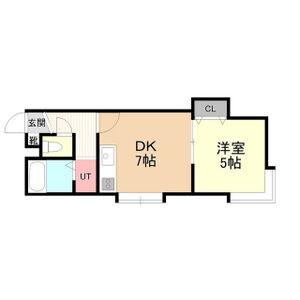 コンチェルト 201｜北海道札幌市白石区平和通１丁目北(賃貸アパート1DK・3階・25.50㎡)の写真 その2