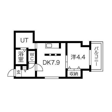 ブランシャールＡＬＡＩＮ北18条 701｜北海道札幌市北区北十九条西６丁目(賃貸マンション1DK・7階・32.63㎡)の写真 その2