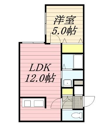 クラリス菊水II 303｜北海道札幌市白石区菊水六条２丁目(賃貸マンション1LDK・3階・38.91㎡)の写真 その2