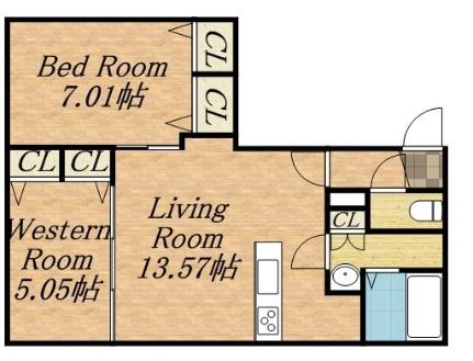 ＳーＦＯＲＴ学園前 312｜北海道札幌市豊平区豊平六条７丁目(賃貸マンション2LDK・3階・57.21㎡)の写真 その2