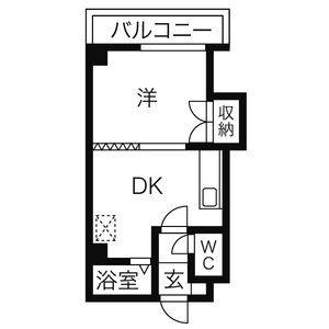 日光ハイツII 405｜北海道札幌市白石区平和通１２丁目北(賃貸マンション1DK・4階・24.09㎡)の写真 その2