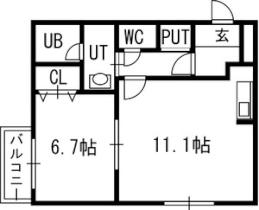 Ｃｏｇ福住 00403 ｜ 北海道札幌市豊平区福住二条２丁目（賃貸マンション1LDK・4階・40.15㎡） その2