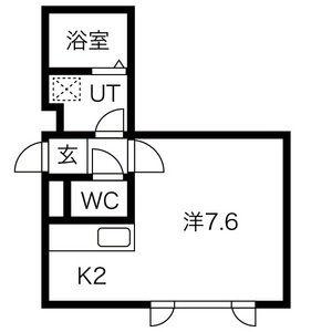 ＯＲＣＨＩＤ　Ｎ・Ｓ（オーキッドＮＳ） 202｜北海道札幌市豊平区月寒東三条５丁目(賃貸マンション1K・2階・23.79㎡)の写真 その2