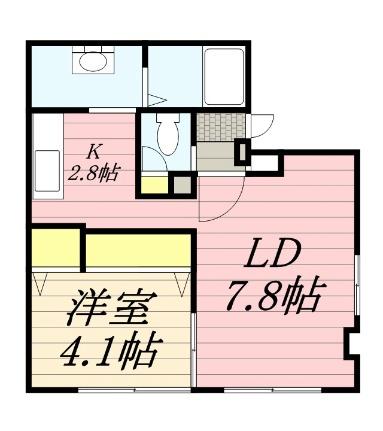 ニューパレス七番館 101 ｜ 北海道札幌市豊平区平岸一条９丁目（賃貸アパート1LDK・1階・30.00㎡） その2