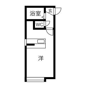 パレス白石 108｜北海道札幌市白石区本通５丁目北(賃貸アパート1R・2階・18.63㎡)の写真 その2